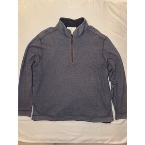 Tommy Bahama Reversible Quarter-Zip Pullover Sweater Blue Size XL